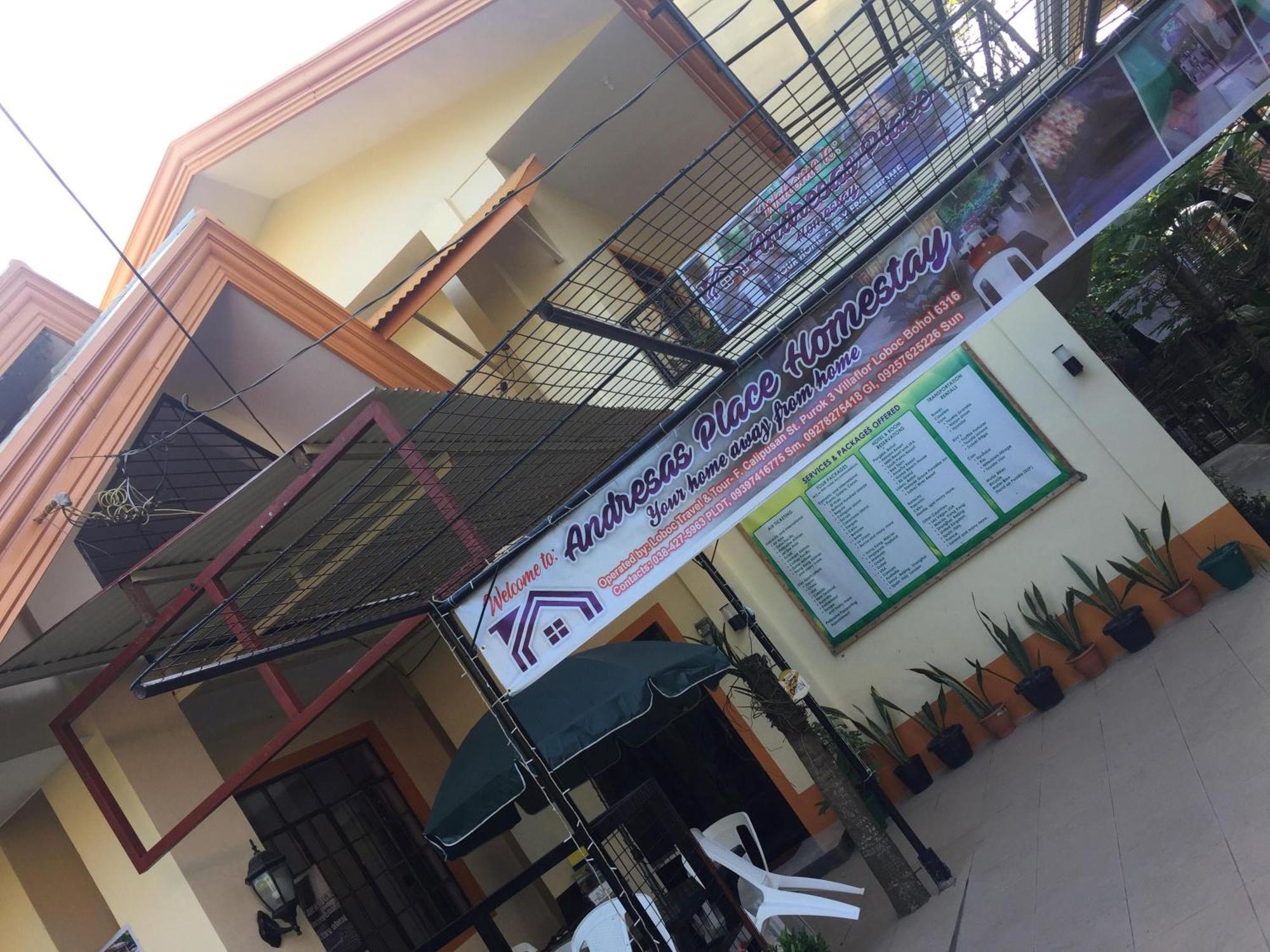 Andresas Homestay Loboc Exteriör bild